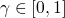 $\gamma \in [0,1]$