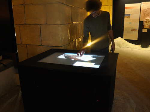 Natural interface realized for the international exhibition "From Petra to Shawbak"