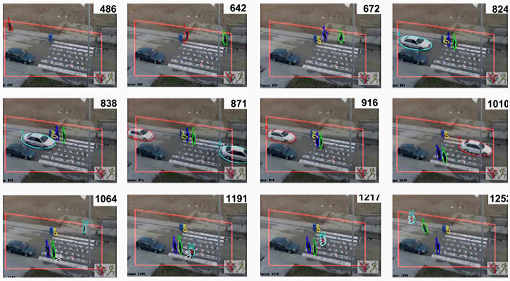 Automatic region labeling on intercity urban scenarios 