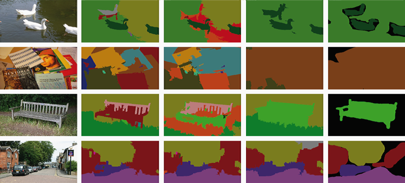 The harmony potential: fusing local and global information for semantic image segmentation