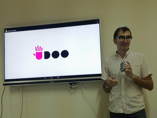 Maurizio Caporali presenting UDOO at MICC