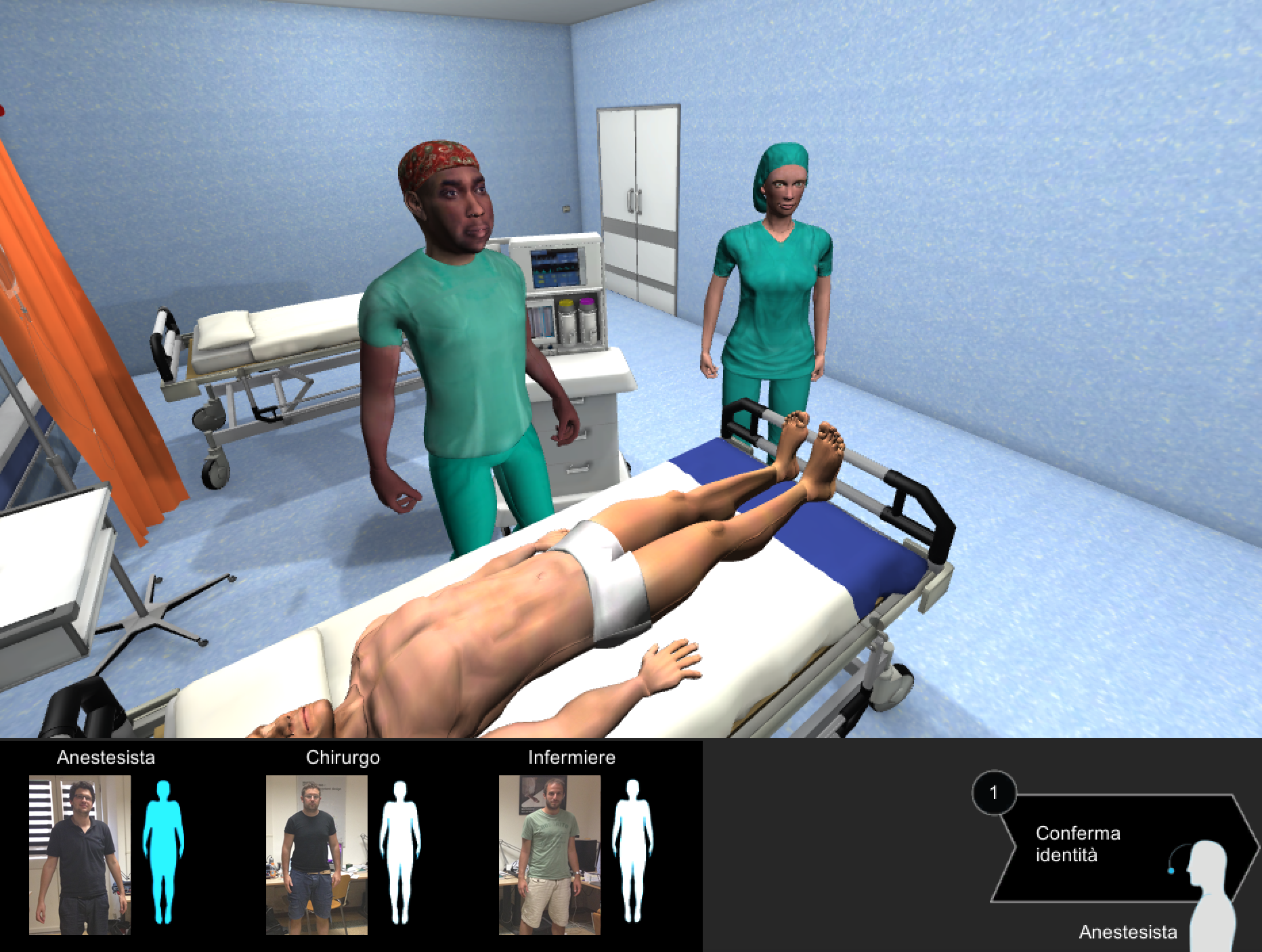 The medical team in the operating room